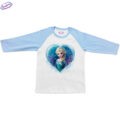 Блузка дълъг ръкав Елза Frozen синьо бяло