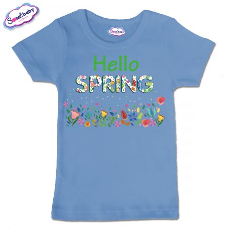 Детска тениска в синя цвят Spring
