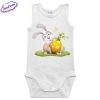 Бебешко боди Happy Easter зайко бяло