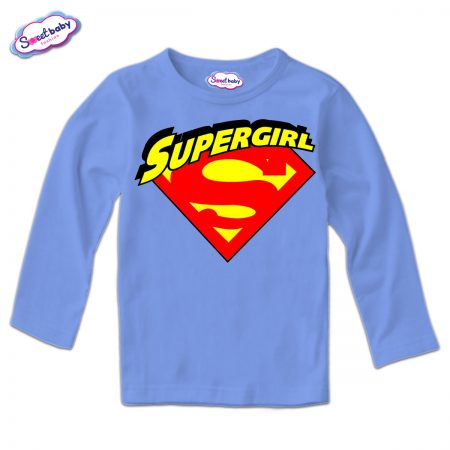 Детска блуза Supergirl в синьо