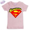 Детска тениска Supergirl в розово