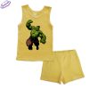 Детска пижама Hulk потник панталонки жълто