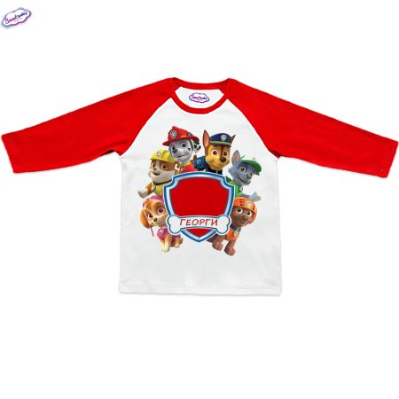 Блузка Paw Patrol Георги бяло червено