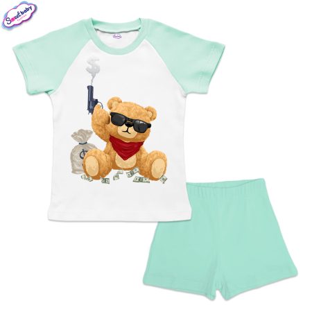 Детски сет Bear gun бяло мента