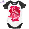Бебешко боди Best Mom бяло черно