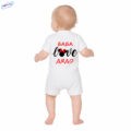 Бебешко гащеризонче къс ръкав Баба love гръб1